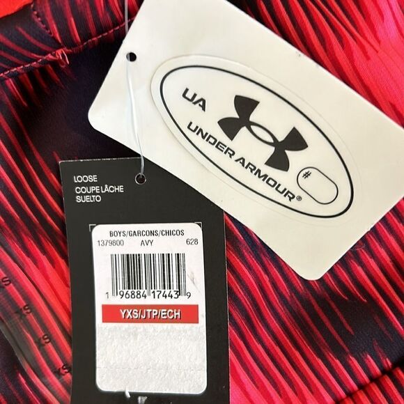 Under Armour Boys' Armour Fleece® Printed Hoodie, Beta / Black, XS, NWT - Picture 8 of 8